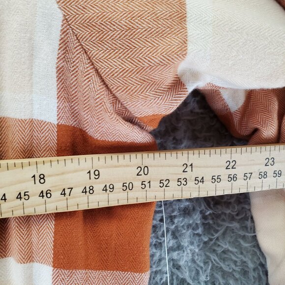 Kühl Jacket Womens Small Rust Orange Plaid Sherpa-Lined Flannel Shacket *NWT* - Picture 7 of 10